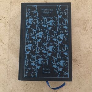 Wuthering Heights Emily Bronte Penguin Blue Clothbound Classics  Roses Ribbon